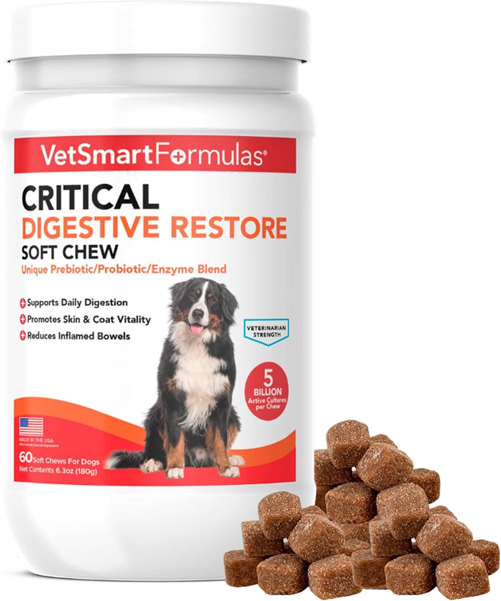 VetSmart Formulas Critical Digestive Restore Probiotic Soft Chews — 60 Count