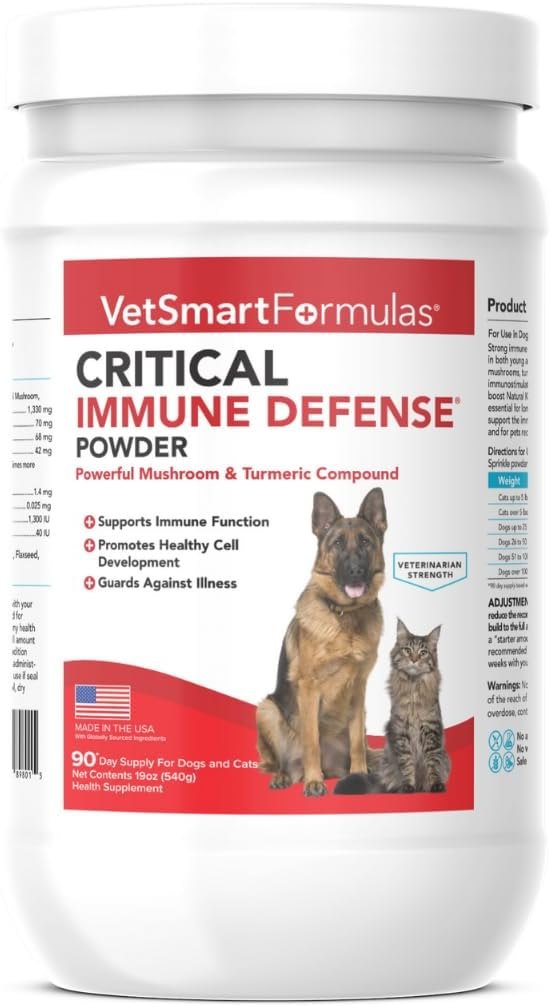 VetSmart Formulas Critical Immune Defense Powder — Large 90-Day Jar