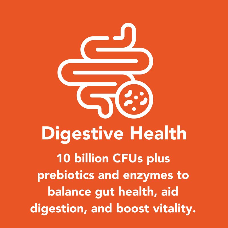 Digestive Health — 10 billion CFUs plus prebiotics and enzymes