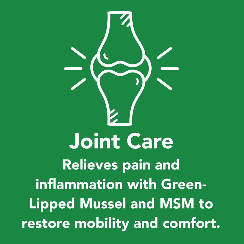 Joint Care — relieves pain and inflammation with green-lipped mussel and MSM