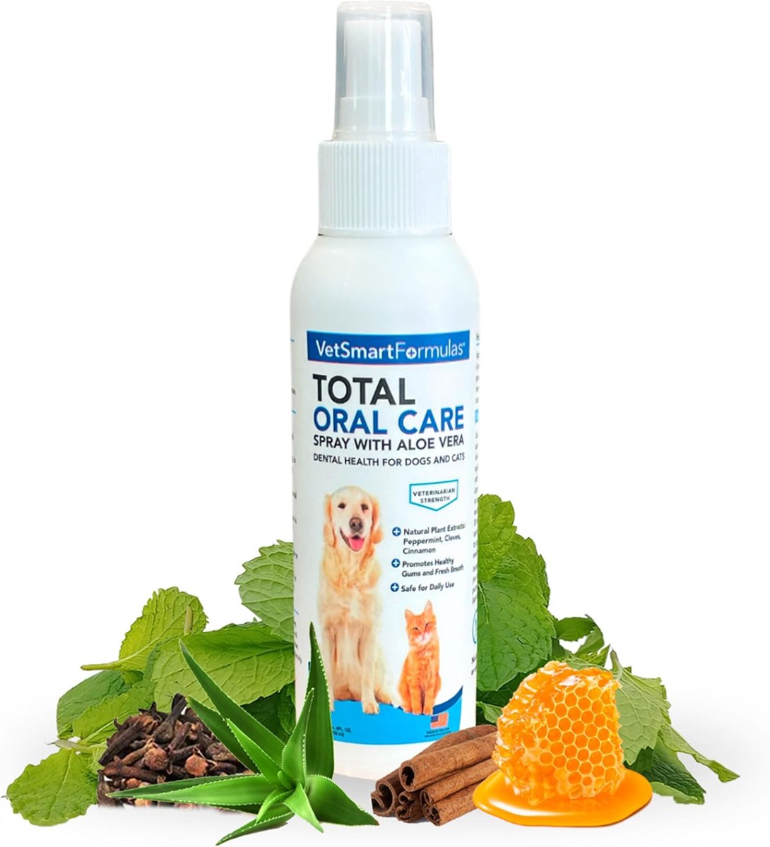 VetSmart Formulas Total Oral Care Breath Spray with Aloe Vera